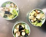 根菜茄子白菜簡単きな粉味噌味温野菜サラダ作り方10写真