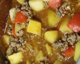 パプリカじゃがいも挽肉煮込み Maggi作り方7写真