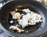 節約飯♡ハンバーグ焼いた肉汁で旨味粥作り方3写真
