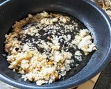 節約飯♡ハンバーグ焼いた肉汁で旨味粥作り方4写真