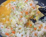 #キャベツとニンニク醤油の彩り炒飯作り方6写真