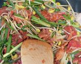 ☆韓国風混ぜごはんの焼き生春巻き☆作り方5写真