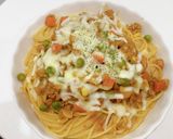 焼きチーズカレーパスタ作り方9写真