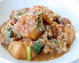 コク旨でご飯に合う【里芋と豚のごま味噌煮作り方8写真