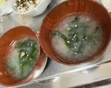 即席！玉ねぎ麹とわかめのスープ作り方2写真