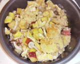 さつまいもと油揚げとしめじの炊き込みご飯作り方5写真