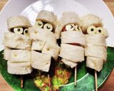 ミイラロールサンド♪キャラ弁ハロウィンも作り方13写真