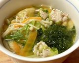 あおさとたっぷり野菜の和風スープ作り方8写真
