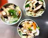 肉無豆腐簡単きな粉味噌ラーメン味野菜炒め作り方12写真