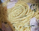 豚バラと大葉のパスタ作り方6写真