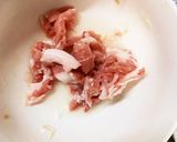 レンジ簡単きな粉洋風焼きそば味甘酢酢豚作り方1写真