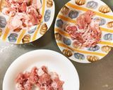 レンジ簡単きな粉洋風焼きそば味甘酢酢豚作り方3写真