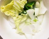 レンジ簡単きな粉洋風焼きそば味甘酢酢豚作り方6写真
