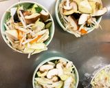 レンジ簡単きな粉和風焼きそば味甘酢酢豚作り方11写真