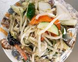 レンジ簡単きな粉洋風焼きそば味甘酢酢豚作り方12写真