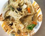 レンジ簡単きな粉和風焼きそば味甘酢酢豚作り方14写真