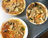 レンジ簡単きな粉洋風焼きそば味甘酢酢豚作り方15写真