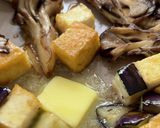 舞茸とナスと厚揚げの バタぽん炒め作り方4写真