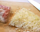 焼肉のタレとトマトジュースでミートスパ作り方1写真