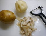 SDGs！じゃがいもの皮の肉じゃが作り方1写真