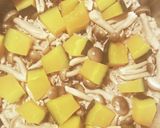 かぼちゃときのこの炊き込みご飯作り方2写真
