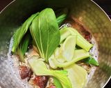 干しえび入りチンゲン菜と卵の味噌汁作り方5写真