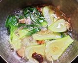干しえび入りチンゲン菜と卵の味噌汁作り方6写真