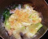 干しえび入りチンゲン菜と卵の味噌汁作り方7写真