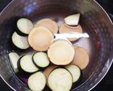 さつまいもとなすのかんたん味噌汁作り方2写真