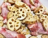 加賀れんこんと鶏手羽元の中華風照り煮作り方6写真