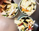 肉無根菜たっぷりケチャあん味温野菜サラダ作り方12写真