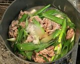 牛バラ切り落としと豆腐の甘辛煮作り方5写真