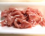 フライパンで豚ばら肉大根刻み揚げの炒め煮作り方1写真