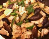 茄子ピーマン鶏モモ肉の甘辛煮作り方5写真