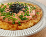 明太子マヨとチーズのとろろ焼き作り方4写真