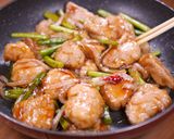 ゴロっと豚肉とにんにくの芽のスタミナ炒め作り方7写真