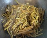 サツマイモのツル（茎）のキンピラ炒め作り方6写真