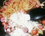 パスタ★米粉ホワイトソース★菜の花チーズ作り方2写真