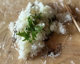 しらすと昆布、大葉、炒りごまのおにぎり作り方3写真