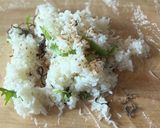 しらすと昆布、大葉、炒りごまのおにぎり作り方4写真