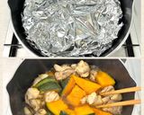 とろ甘ほっこり＊かぼちゃと鶏肉の煮物＊作り方7写真