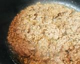 トマト缶＆挽肉●ミートソースパスタ作り方1写真