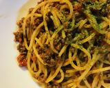 トマト缶＆挽肉●ミートソースパスタ作り方4写真
