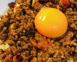 あまったパスタソースで●ミートソース丼作り方4写真