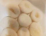 レンジで簡単！！かぼちゃの白玉ぜんざい作り方3写真