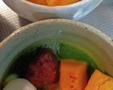 レンジで簡単！！かぼちゃの白玉ぜんざい作り方6写真