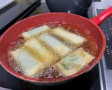 ささみと梅肉のチーズ春巻き作り方9写真
