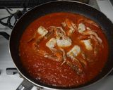 渡り蟹のトマトクリームパスタ作り方8写真