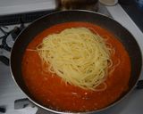 渡り蟹のトマトクリームパスタ作り方13写真