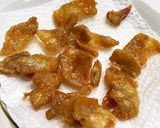 鶏皮油でえのき豆苗炒め作り方1写真